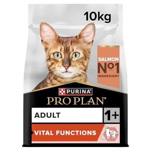 Image of PRO PLAN Adult 1+ Vital Functions Salmon Dry Cat Food 10kg