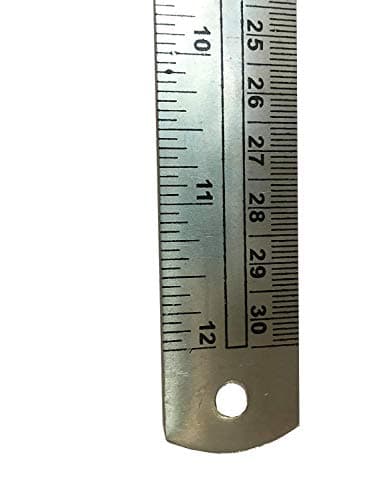 Image of Ruler Metal Stainless Steel 12" inches 30CM 300 MM Cutting Measuring Measure Rule
