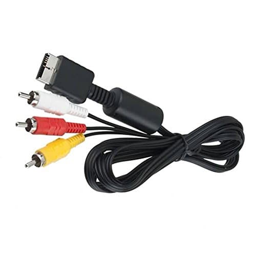 Image of 1.2m 3 RCA AV Cable Sound Video Audio TV Monitor Wire Lead For Sony PlayStation 1, 2 and 3 PS1 PS2 PS3