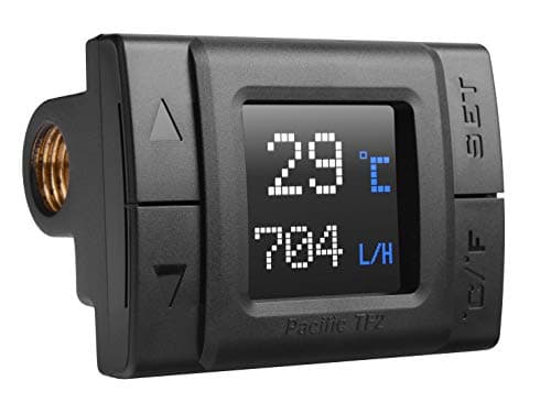 Image of Thermaltake Pacific TF2 G1/4 Copper Core Construction TT RGB Plus Software Monitoring Celsius/Fahrenheit Temperature and Flow Indicator CL-W275-CU00SW-A