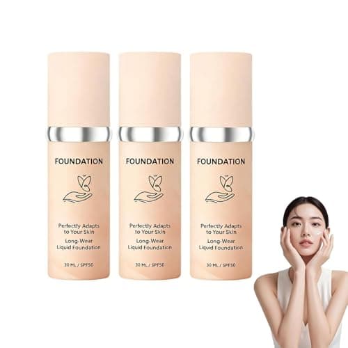 Image of Luxes Foundation For Mature Skin, Luxes Colour Changing Foundation, Intelligent Color Correcting Foundation, Lightweight Texture, Long-Lasting Natural, Buildable Formula