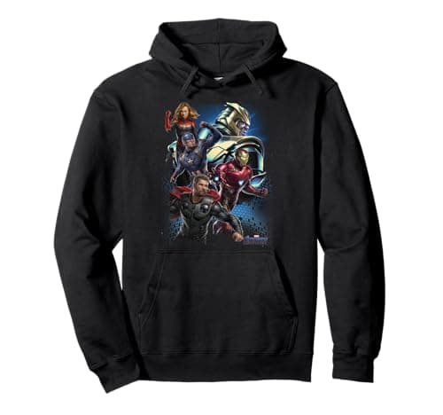 Image of Marvel Avengers Endgame Thano's Enemies Poster Pullover Hoodie