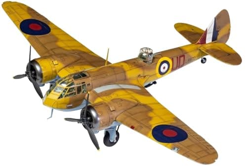 Image of Airfix Model Set - A09190 Bristol Blenheim Mk.1 Model Building Kit - Plastic ModelPlane Kits for Adults & Children 8+, Set Includes Sprues & Decals - 1:48 Scale Model