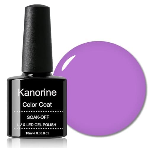 Image of KANORINE Gel Polish Soak-Off UV/LED Gel Nail Polish Purple Color Coat Gel Nail Varnish Nail Art TYPE 10ml