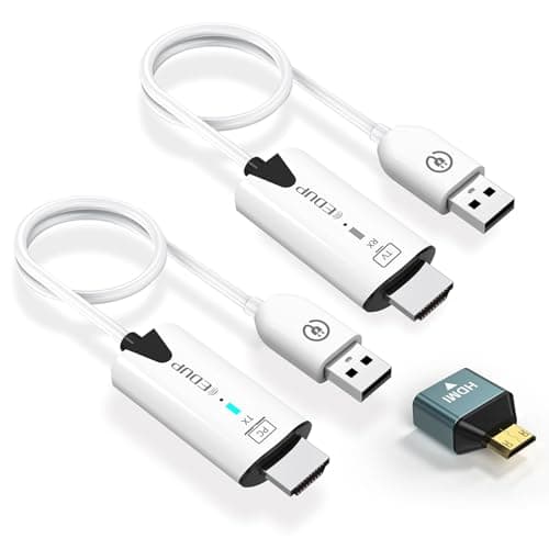 Image of EDUP Wireless HDMI Transmitter and Receiver, 1080P Wireless HDMI Extender 165FT/50M Range, Plug&Play, Video Audio Projection for Desktop, PC, TV Box, PS4/5 to TV/Projector/Monitor