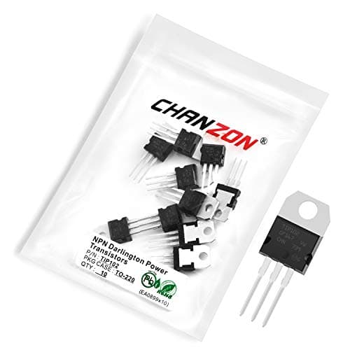 Image of Chanzon TIP102 TO-220 NPN Darlington Power Bipolar Junction Transistor, High-Power Silicon Complementary Transistor (Pack of 10pcs)