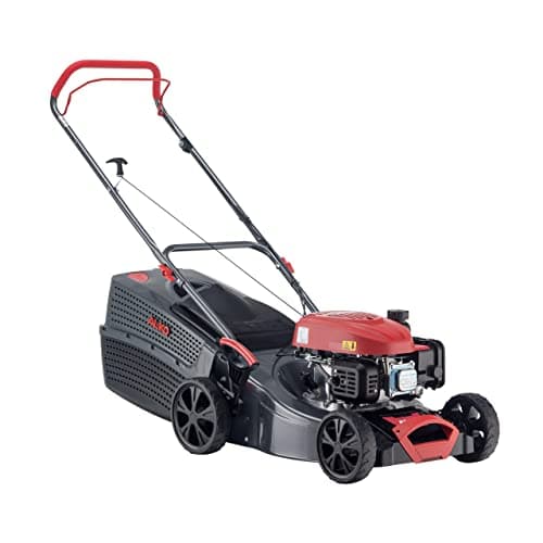Image of AL-KO Comfort 42.1 P-A Petrol Lawn Mower, 42 cm Cutting Width, 1.9 kW Engine Power, Heavy Duty Sheet Steel Housing, Central Cutting Height Adjustment, for Lawns up to 800 m², Grey