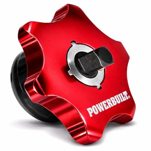 Image of Powerbuilt 1/4-Inch Drive 2 in 1 Thumb Ratchet & Bits Driver, Finger Ratchet,Red,941248