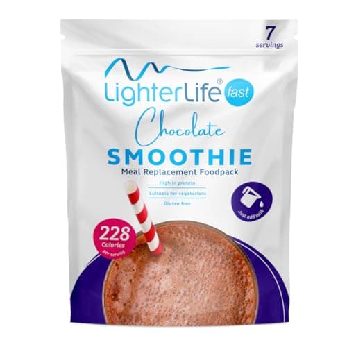 Image of LighterLife Chocolate Smoothie Meal Replacement Powder Mix 280g | Diet Shake | 16g Protein with up to 33% of RDA Vitamins and Minerals | High Protein Meal Shake