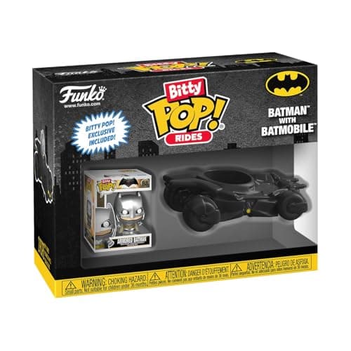 Image of Funko Bitty POP! Ride: DC - Batman with Batmobile - Collectable Vinyl Figure - Gift Idea - Official Merchandise - Toys For Kids & Adults - Model Figure for Collectors and Display