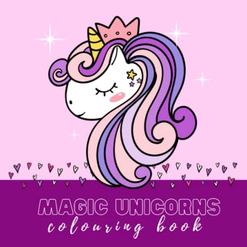 Image of Magic Unicorns Colouring Book: Creative & Inspiring Unicorn Activity Book for Girls who love Unicorns | 50 Awesome Designs to Colour | Gifts for Girls (ages 4-8)