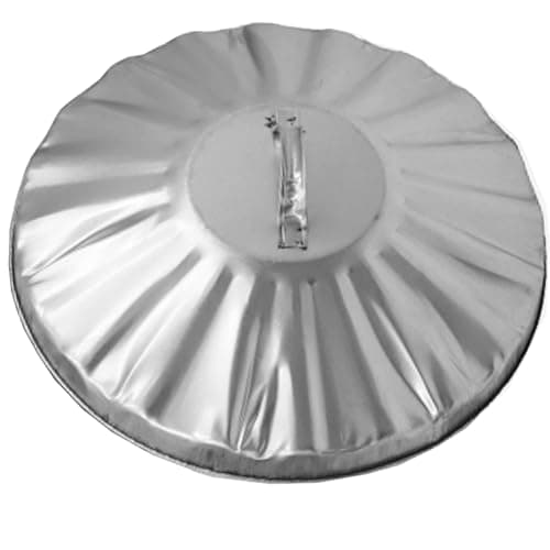 Image of Replacement Metal Bin Lid for 85L 90L & 95L Litre Steel Bins - Ideal for Garden and Dustbins, 18" Retro Style, 460mm Lift Off - UK Made