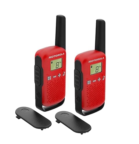 Image of Motorola T42 Talkabout PMR446 2-Way Walkie Talkie Portable Radio’s (Pack of 2) – Red