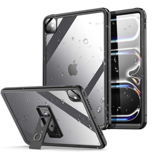 Image of AICase for iPad Pro 13 Inch Waterproof Case M4 2024 7th Generation, [Built-in Screen Protector&Stand] Full-Body Rugged Shockproof Drop Proof Protective Cover for iPad Pro 13 Inch M4 2024 7th Gen