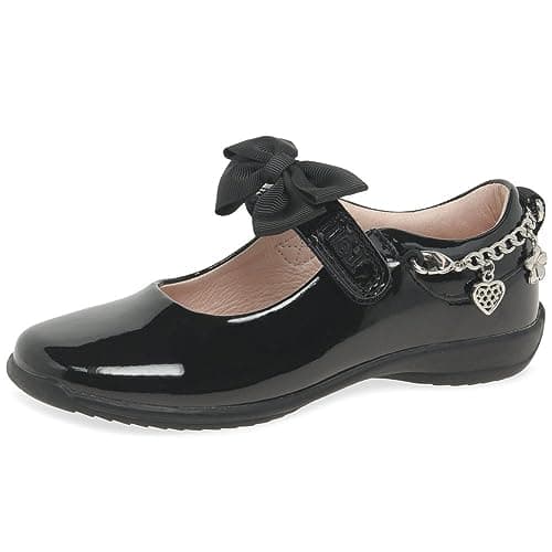 Image of Lelli Kelly Alicia School Dolly Girls School Shoes 11 Black Patent