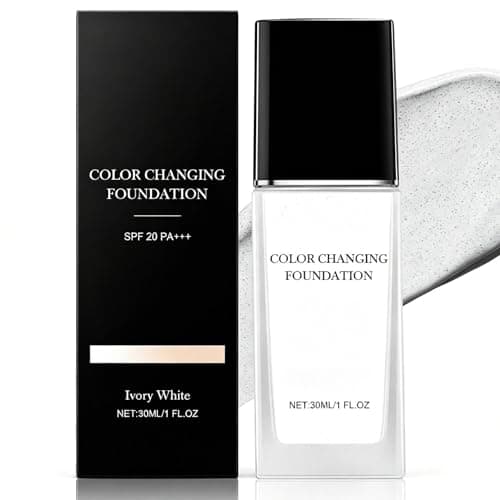 Image of Colour Changing Foundation SPF 20 for Mature Skin - Hydrating, Natural Coverage, Lightweight & Long-Lasting, Soft Matte Oil Control, Light to Medium Skin Tones