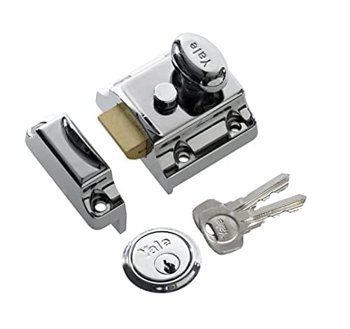 Image of Yale B-706-CH-CH-40 706 Traditional Nightlatch, Bright Nickel