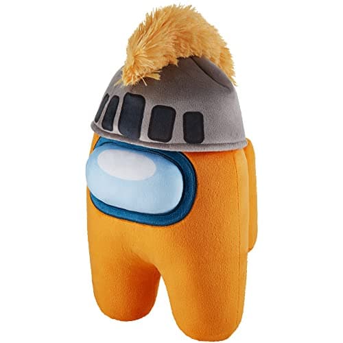 Image of Among Us Huggable Plush Series 2 Orange With Centurion Hat 30cm Height