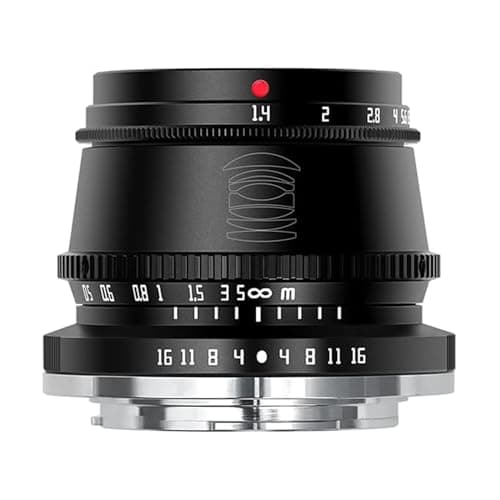 Image of TTArtisan 35mm f1.4 APS-C Metal Bodied Lens Compatible with Fuji FX Mount - Black