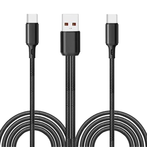 Image of UCEC Dual USB C Cable Charging Splitter 1 to 2, USB A to USB C Splitter, Dual Head Type C Multi Charging Cable, 1.2M