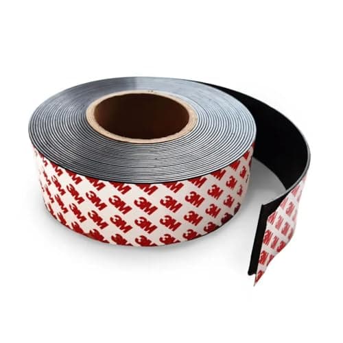 Image of Magnet Store 50mm x 1.5mm Flexible Magnetic Tape with 3M Adhesive (1 Meter) – Strong Magnetic Strip for DIY, Crafts & Home Organisation