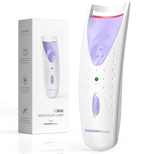 Image of TOUCHBeauty Electric Eyelash Curler, Heated Eyelash Curler with Smart Silicone Heating Pads AG-2003B (Purple)
