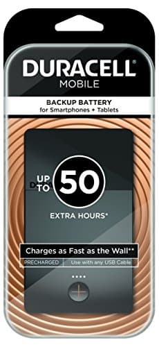 Image of Duracell Mobile +50 Hour Portable Charger External Battery Powerbank (6800 mAh) for iPhone6/6 Plus, iPad, Samsung Galaxy S7, S6 and more