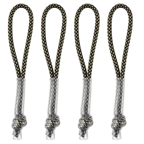 Image of Endoto 4PCS Zipper Pull Replacement for Nike Elite Backpack, Zipper Pulls Tab Extender Replacement for Luggage, Jackets, Pants, Suitcases, Coats(Color:Black&Yellow)