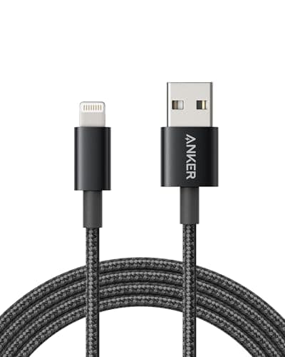 Image of Anker iPhone Charger Cable, 6 ft/1.8m 331 Cable, Premium Nylon USB-A to Lightning Cable, for iPhone 14 Plus 14 14 Pro Max 13 13 Pro