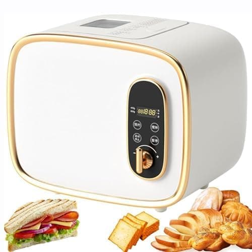 Image of Bread Maker 600g, Automatic Bread Machine with 13 Preset Programmes, Dough Kneading & Fermentation, 15-Hour Delay Timer & 1-Hour Keep Warm, Gluten Free Setting