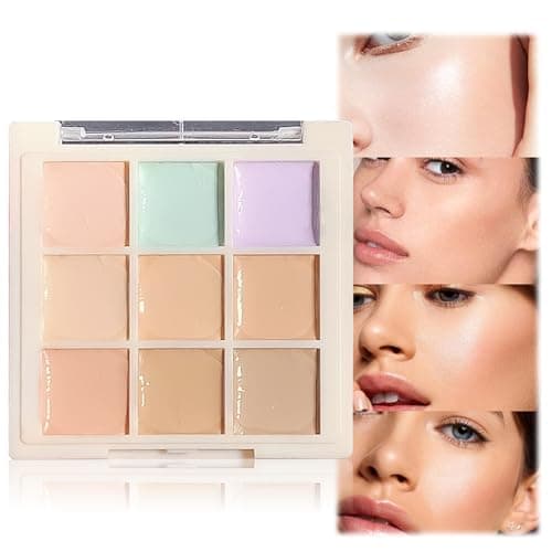Image of Full Coverage Concealer Palette - Color Correct, Contour, Hydrating Cream for Under Eye Dark Circles & Long-Lasting Glowing Effect