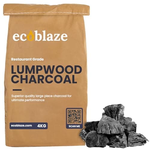 Image of Ecoblaze 4Kg Lumpwood Charcoal – Premium & Restaurant Grade Smokeless Natural Charcoal for BBQ, Smoker & Pizza Oven - Ideal & Great Alternative to Charcoal Briquettes