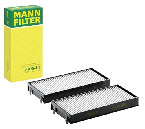 Image of MANN-FILTER CUK 2941-2 Cabin Air Filter - Pollen Filter with Activated Carbon - (set of 2) for Cars + Transporters