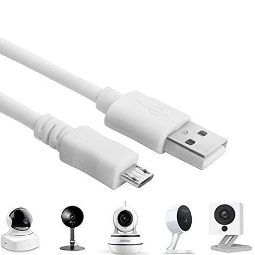 Image of baolongking Power Cable for WyzeCam,WyzeCam Pan,YI Camera,NestCam Indoor,Netvue,KasaCam Indoor,Furbo Dog,Blink,USB to Micro USB Charging Cord for Security Camera (3M)