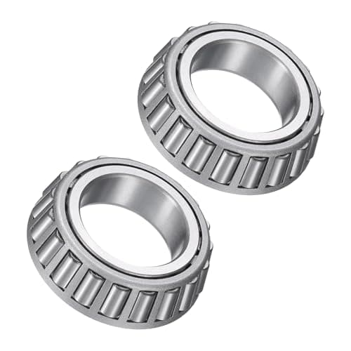 Image of sourcing map 2pcs L44649 Tapered Roller Bearing Cone 1.0625" Bore x 1.8" OD x 0.58" Thick, Chrome Steel Taper Bearing Cone, ABEC-3