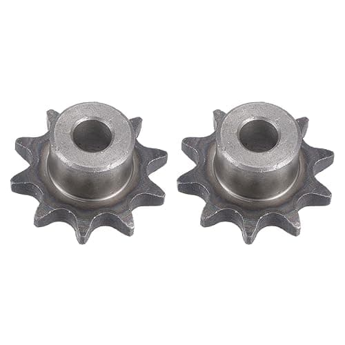 Image of sourcing map Chain Roller Sprocket, 10mm Bore 1/2" Pitch 10 Tooth Single Strand Type B Chain Sprocket, A3 Carbon Steel Roller Chain Sprocket for ISO 08B Chain, 2Pcs