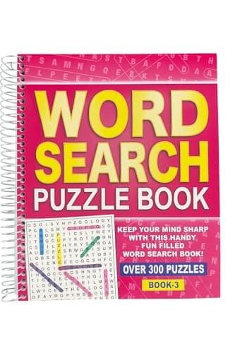 Image of WF Graham Wordsearch Puzzle Book - Spiral Bound Brain Teasers Travel Puzzles Book with over 300 Puzzles - BUMPER SIZE - Adult Activity - Mind Excersise - Word Games - ONE BOOK SENT AT RANDOM