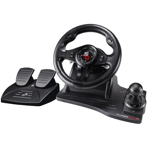 Image of Subsonic Superdrive - GS550 Racing steering wheel with Pedals, paddles shifter, shifter & vibration for Xbox Serie X/S, PS4, Xbox One, PC (programmable for all games) (Xbox Series X///)