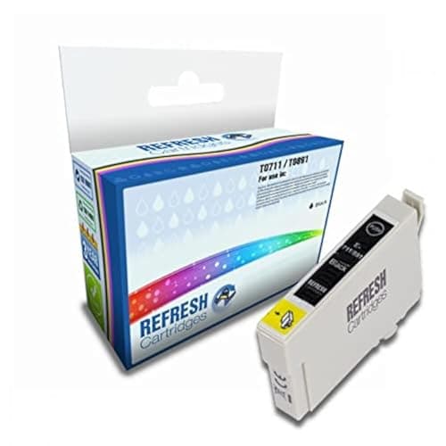 Image of Refresh Cartridges Remanufactured Ink Cartridge Replacement for Epson T0711 / T0891 Black (C13T07114012 / C13T08914011)