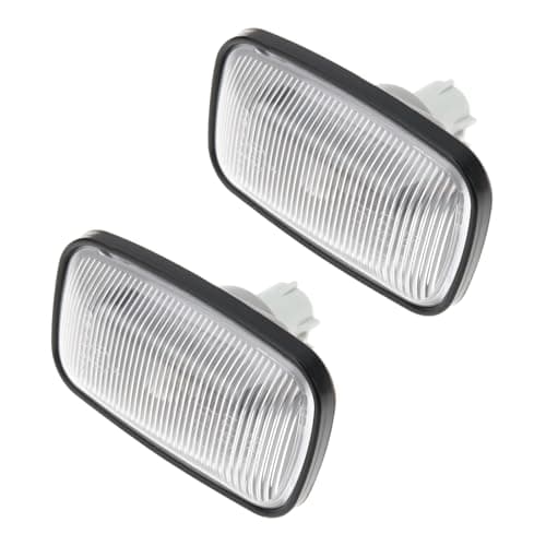Image of ECSiNG 2x Clear Side Indicator Fender Marker Lights 81730-20191 81730-20192 Compatible with Toyota Land Cruiser 100 Series 1998-2007