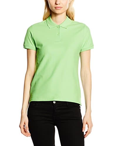 Image of FRUIT OF THE LOOM Women's Premium Polo Shirt, Lime, XS UK
