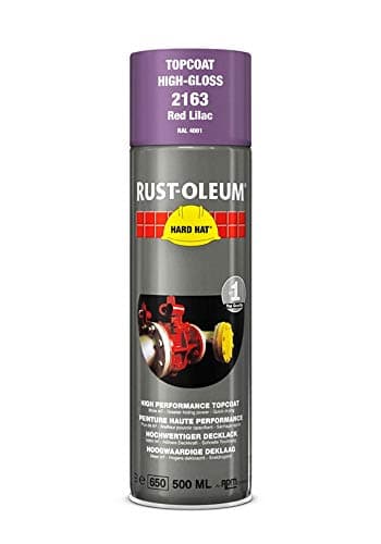 Image of RUST-OLEUM 2163 Hard Hat Topcoat Ral-Colours, The Nr. 1 Industrial Paint Aerosol. Go Further, Work Faster, Last Longer!, Red lilac-RAL 4001