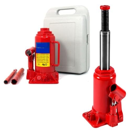 Image of 6 Ton Hydraulic Bottle Jack - Lifting Stand, Lift Car Boat Caravan | Heavy Duty Mechanics Garage Tool Six Tonne, Vehicle Lifter Ramp, Automotive, Multi Use