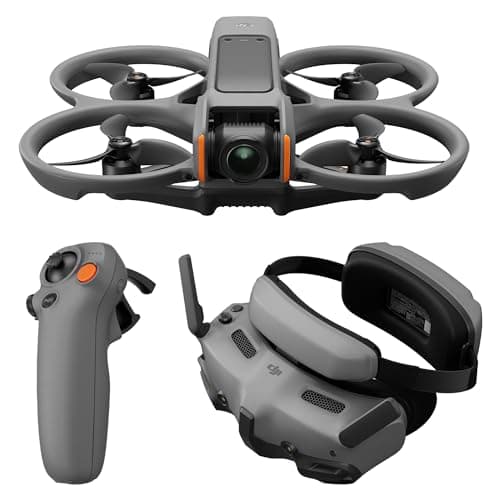 Image of DJI Avata 2 Fly More Combo (1 Battery), FPV Drone with Camera 4K, Immersive Experience, Built-in Propeller Guard, Easy Flip/Roll, Goggles 3 and RC Motion 3 Included, POV Content Camera Drone, Black