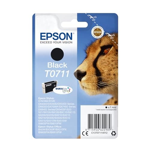 Image of Epson T0711 Ink DURABrite Ultra Cheetah Black C13T07114012