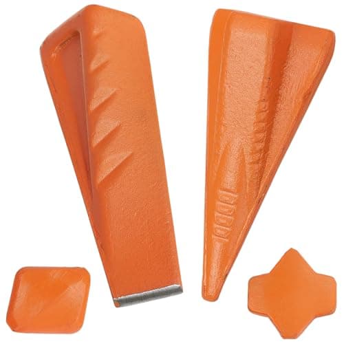Image of GARDENIX 2 x Splitting Wedge for Wood - Rotary Splitting Wedge Made of High-Quality Steel - 1.8 kg and 2 kg Splitting Grenade for Effective Splitting - Professional Wedges Forestry - High Efficiency