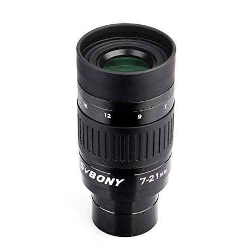 Image of Svbony SV135 Zoom Telescope Eyepiece, 1.25inch 7-21mm Zoom Eyepiece for Telescope, FMC 6 Element 4 Group Telescope Lens, Telescope Accessories for Planetary Moon Astronomy Observation