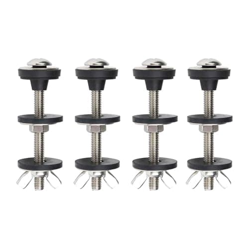 Image of 4 Pcs Stainless Steel Toilet Cistern Bolts, Close Coupling Toilet Tank Fixing Kit, Toilet Fixings with Toilet Cistern Seal Kit for Easy Installation