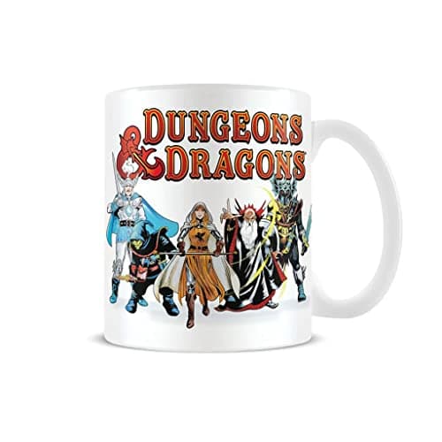 Image of Dungeons and Dragons Coffee Mug in Presentation Gift Box (D&D Character Design), Dungeons and Dragons Mug, 11oz Ceramic White Mug. Dungeons and Dragons Gifts - Official Merchandise