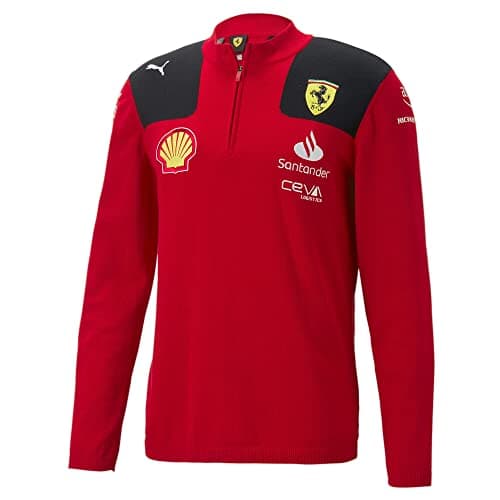 Image of PUMA Scuderia Ferrari - 2023 Team Half Zip Sweat - Men - Red - Size: XL